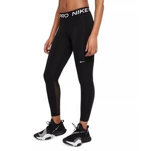 Nike Pro Dri-FIT Women’s Black Training Leggings XS Mid-Rise Full Length NWT
